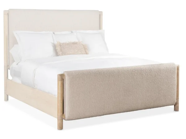 Bedroom Retreat 5/0 Upholstered Panel Footboard Bed Parts Bed Parts
