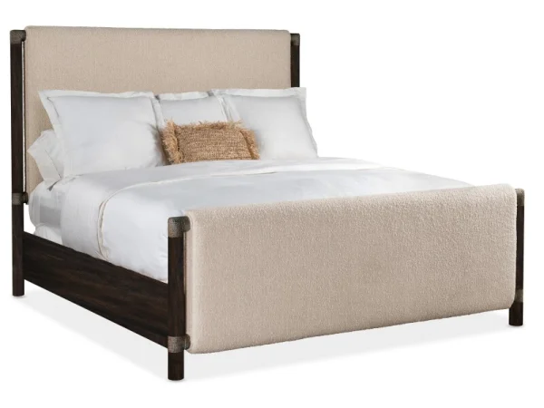 Retreat King Upholstered Panel Bed Beds Beds