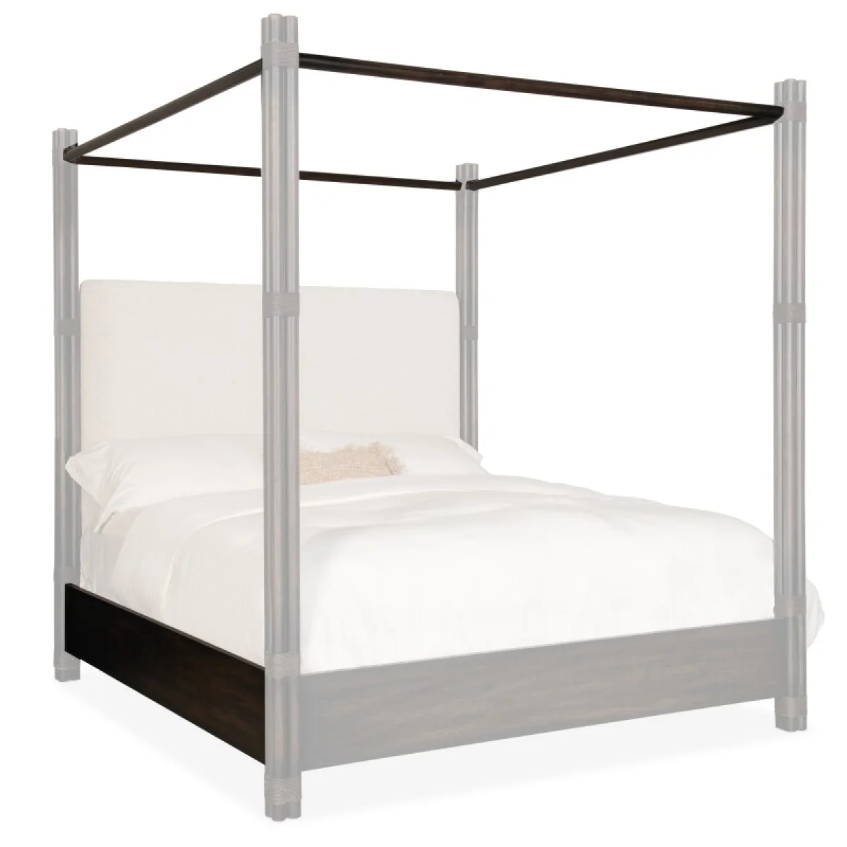 Retreat Pole Rattan Cal King Upholstered Poster Bed withCanopy Beds Beds 9