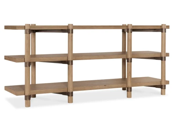 Vineyard Row Console Entertainment Stands Brown