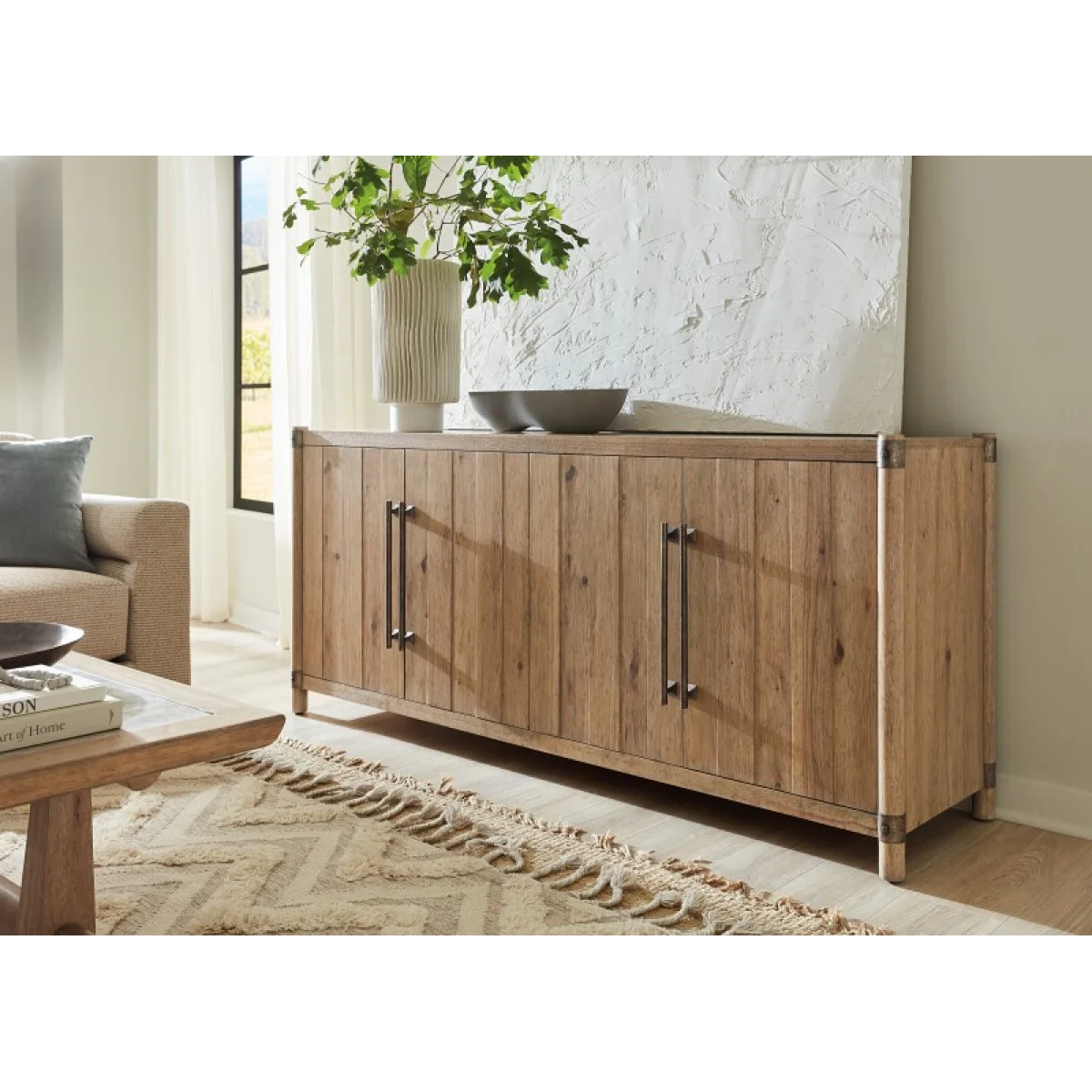 Vineyard Row Entertainment Credenza Entertainment Stands Brown 10
