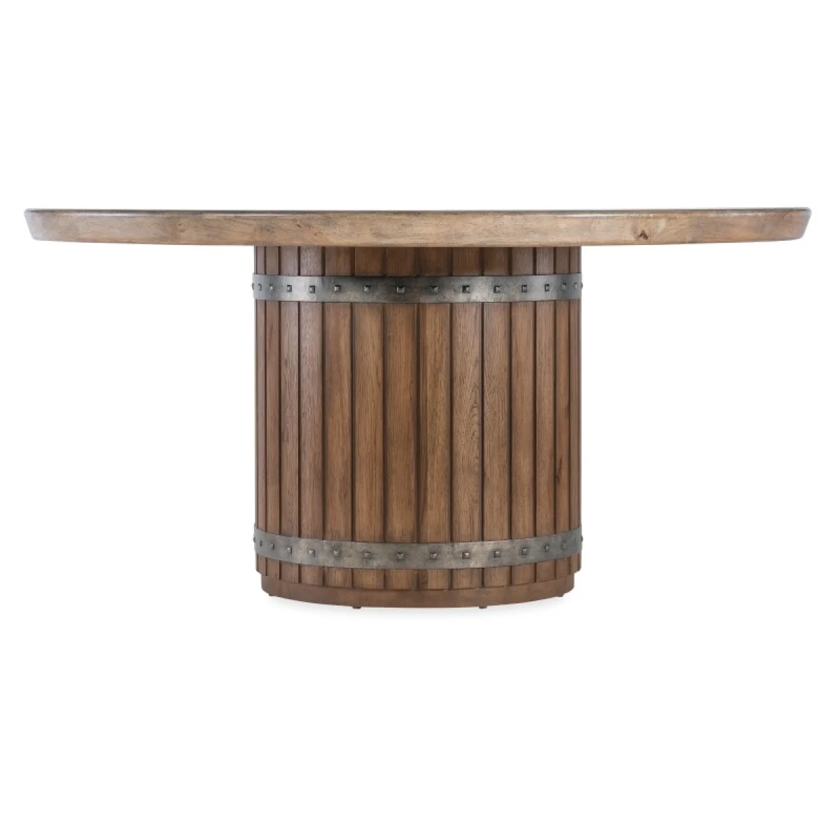 Vineyard Row Round Dining Table Dining Tables Brown 4