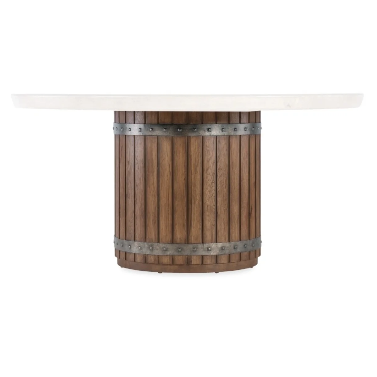 Vineyard Row Round Dining Table Dining Tables Brown 9