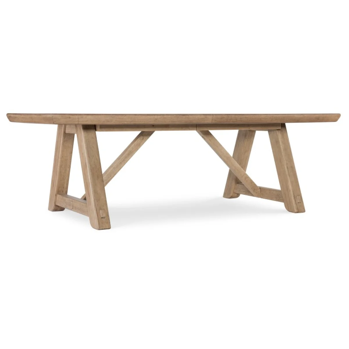 Vineyard Row Rectangle Dining Table with Two 20-inch Leaves Dining Tables Brown 4