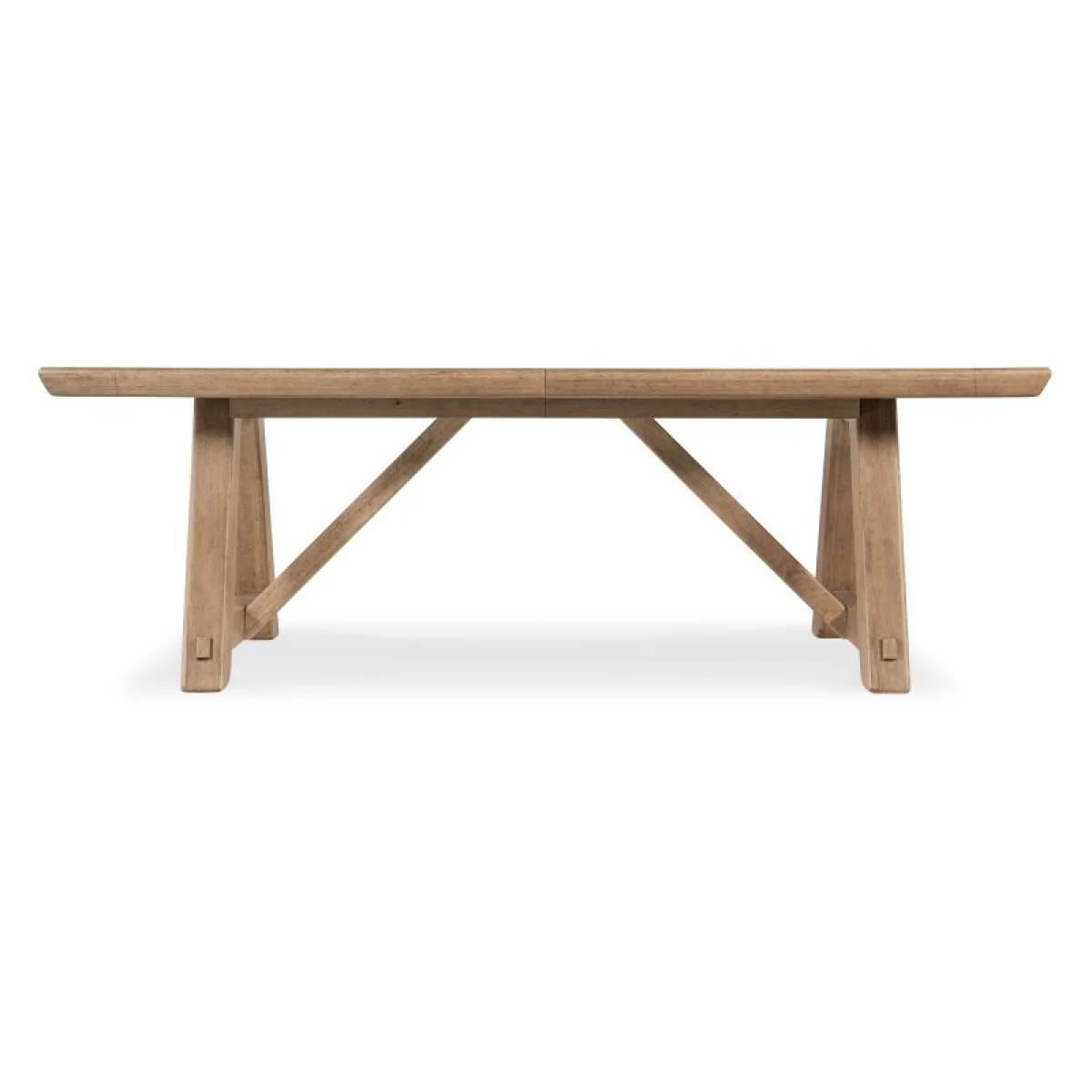 Vineyard Row Rectangle Dining Table with Two 20-inch Leaves Dining Tables Brown 6
