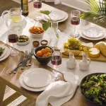 Vineyard Row Rectangle Dining Table with Two 20-inch Leaves Dining Tables Brown 26