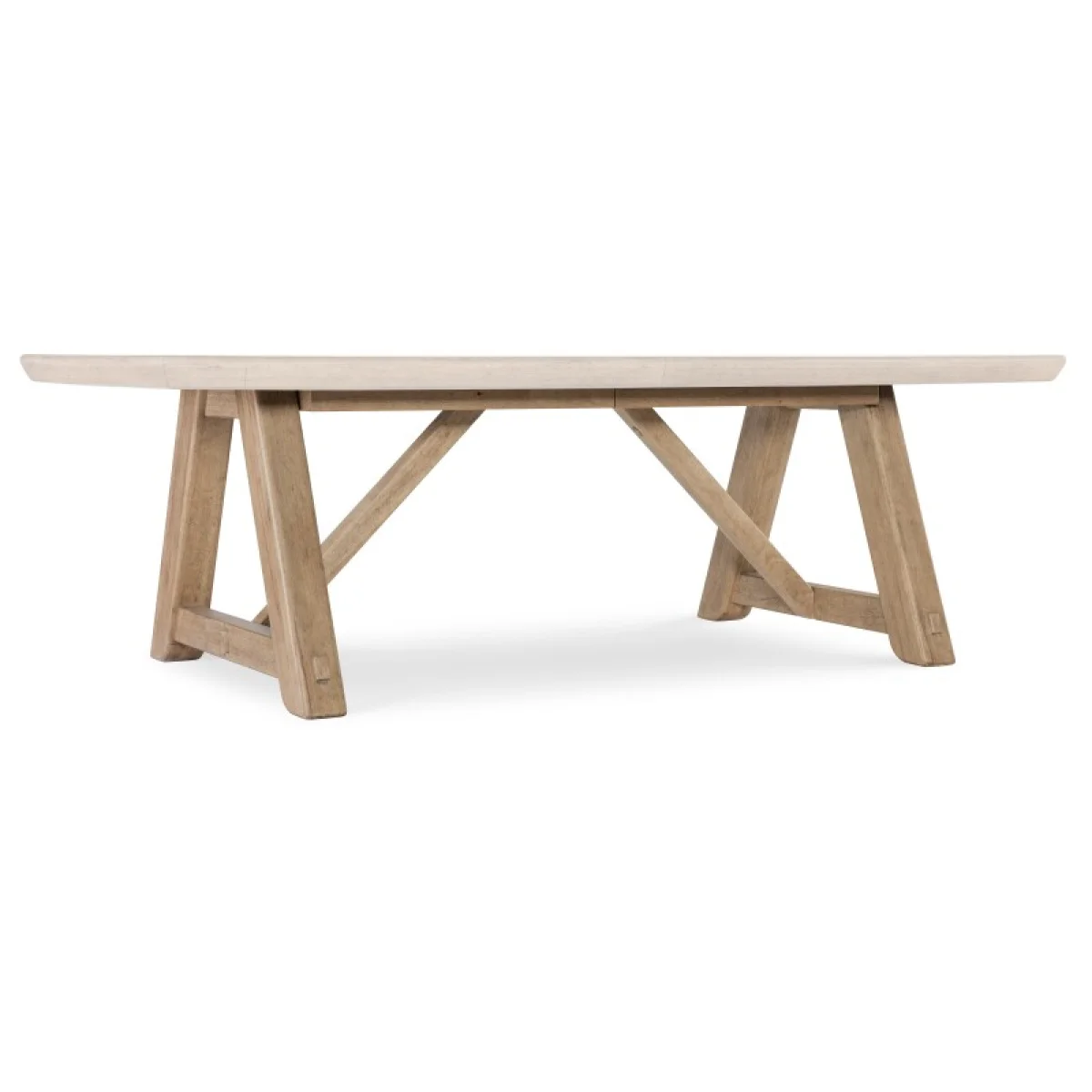 Vineyard Row Rectangle Dining Table with Two 20-inch Leaves Dining Tables Brown 15