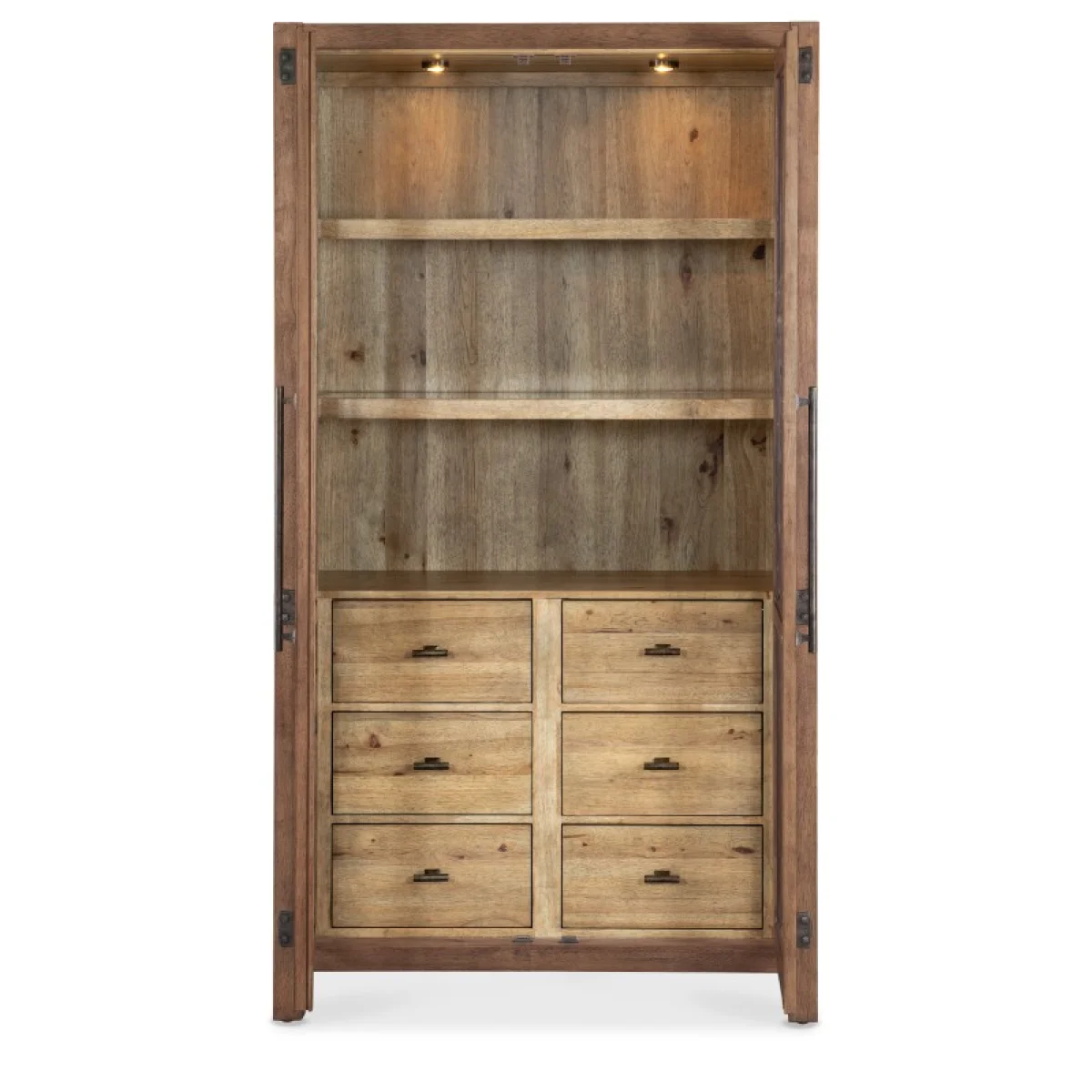 Vineyard Row Display Cabinet Dining Storage Brown 7