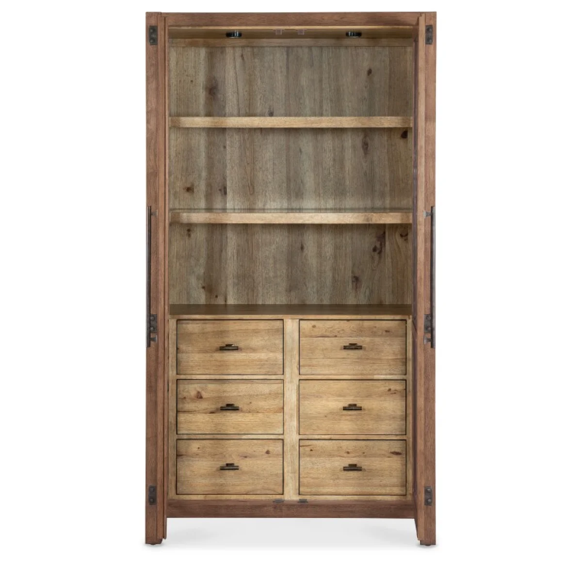 Vineyard Row Display Cabinet Dining Storage Brown 8