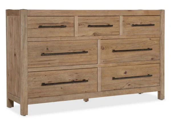 Vineyard Row Seven-Drawer Dresser Dressers Brown