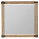 Vineyard Row Square Mirror Bedroom Mirrors Brown 7