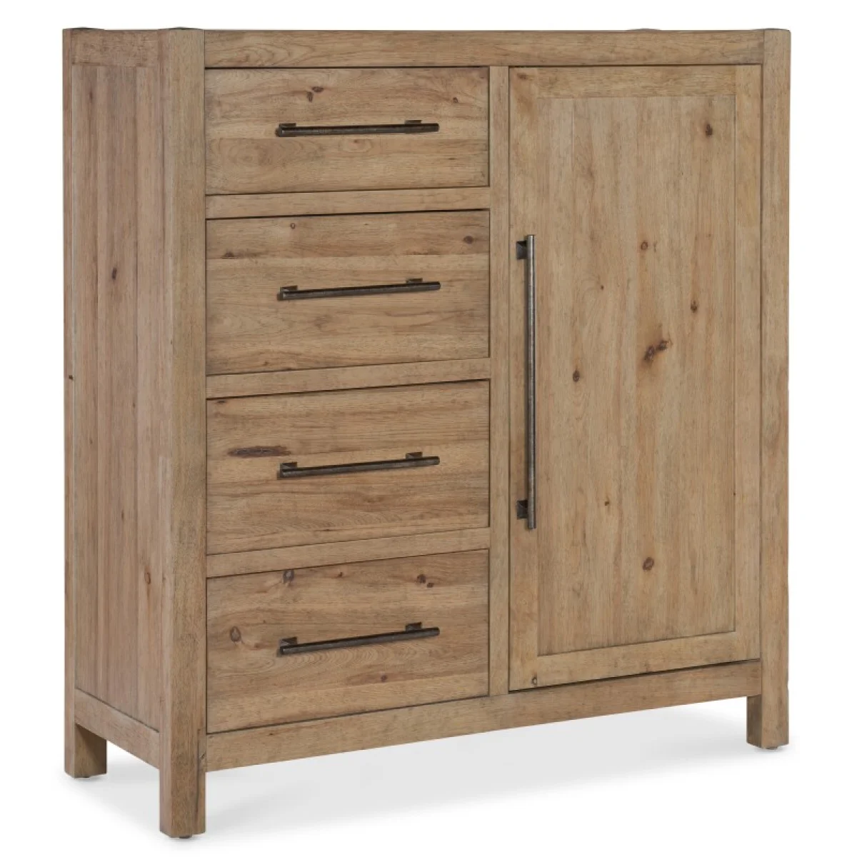 Vineyard Row Four-Drawer Door Chest Dressers Brown 4