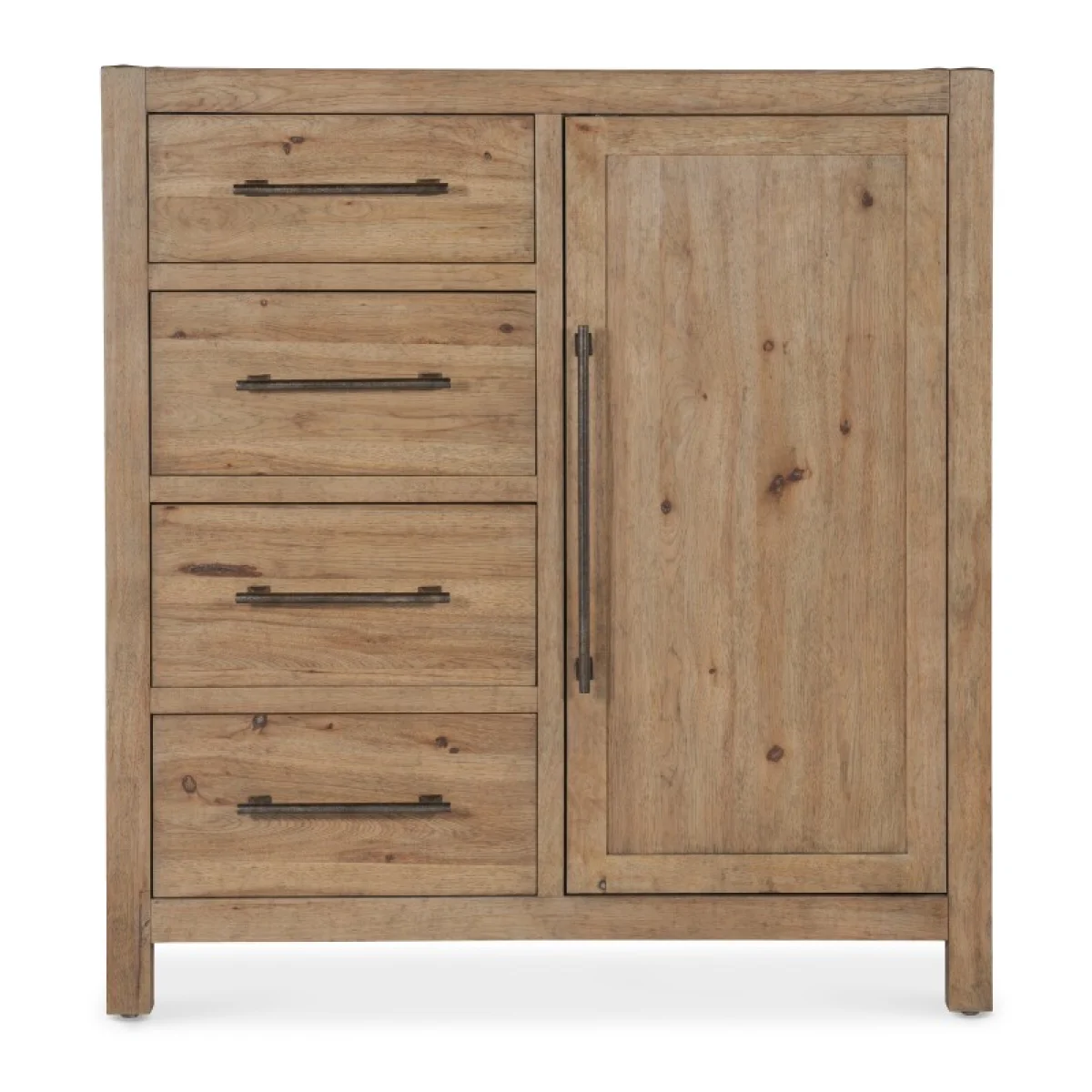 Vineyard Row Four-Drawer Door Chest Dressers Brown 7