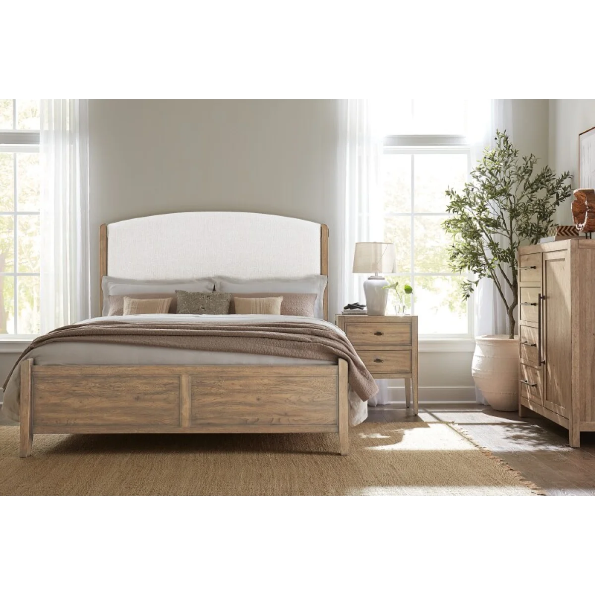 Vineyard Row California King Upholstered Bed Beds Beds 8