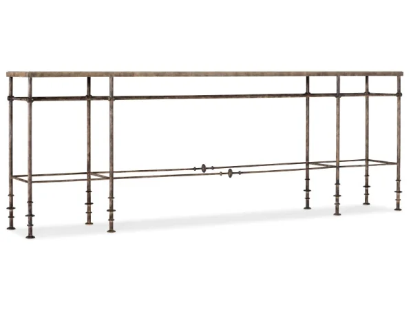 La Grange St James Metal and Stone Console Console Tables Blacks