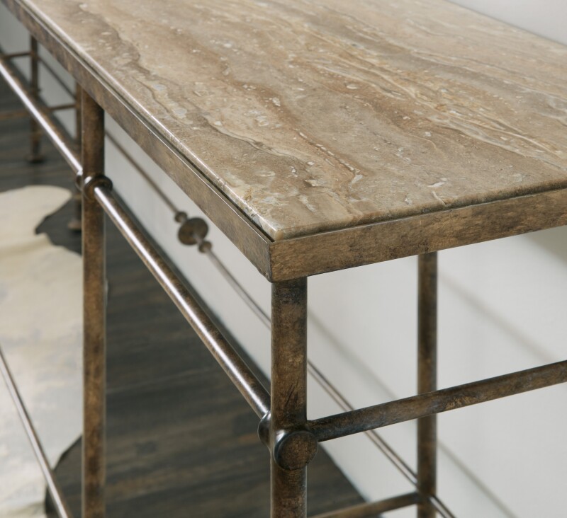 La Grange St James Metal and Stone Console Console Tables Blacks 13 La Grange St James Metal and Stone Console Console Tables Blacks 13