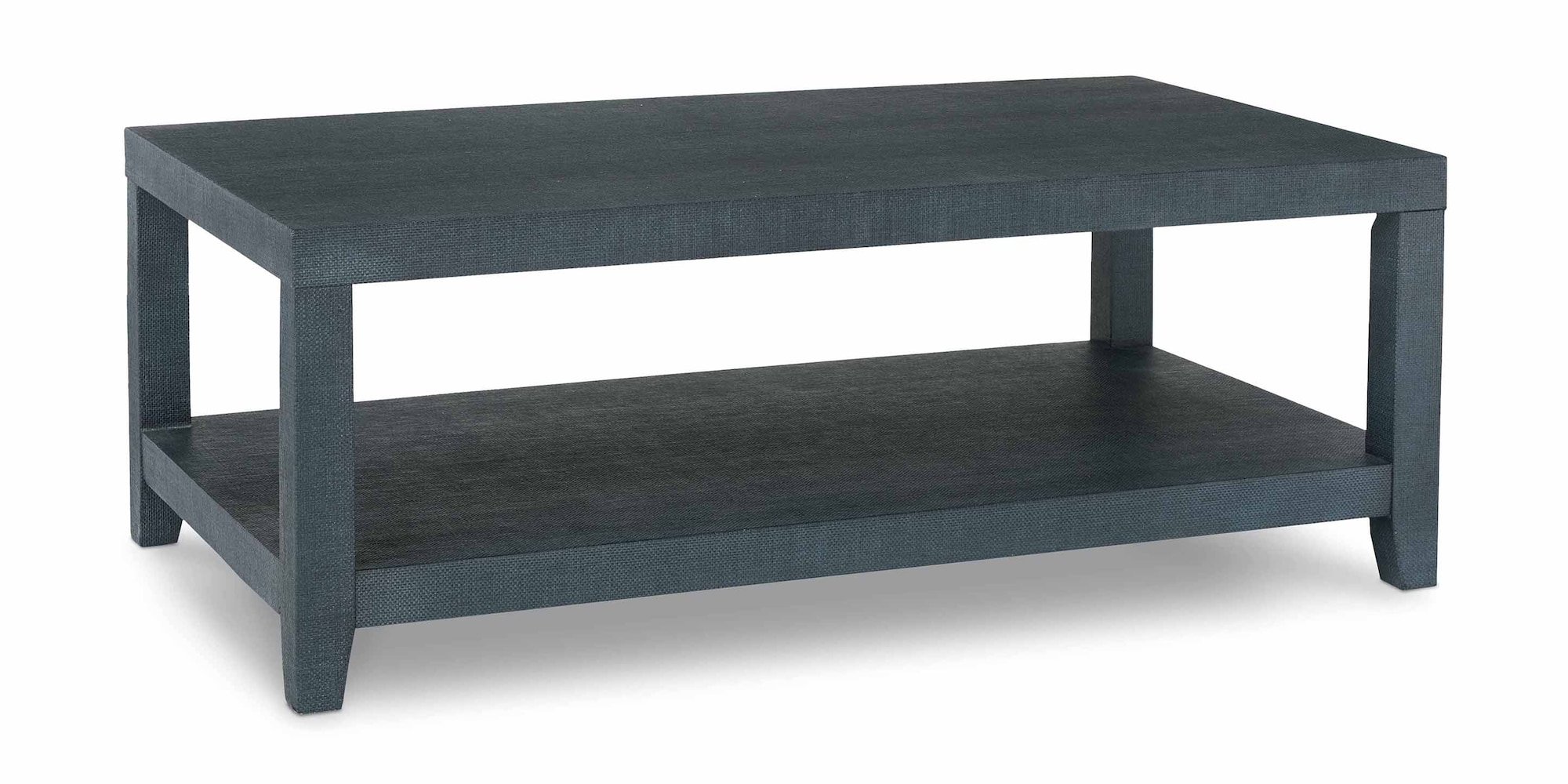 Ventura Raffia Rectangle Cocktail Table Pacific Blue Ventura Raffia Rectangle Cocktail Table Pacific Blue - Image 1