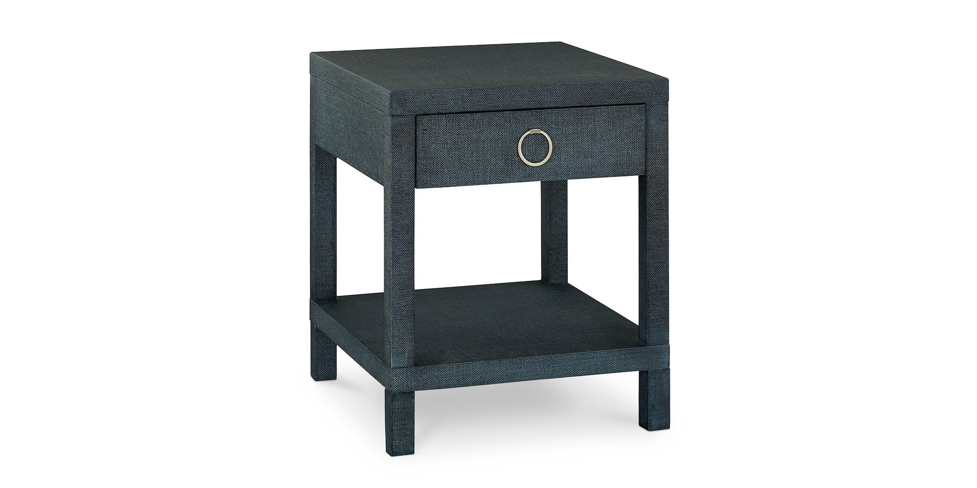 Ventura Raffia End Table Pacific Blue