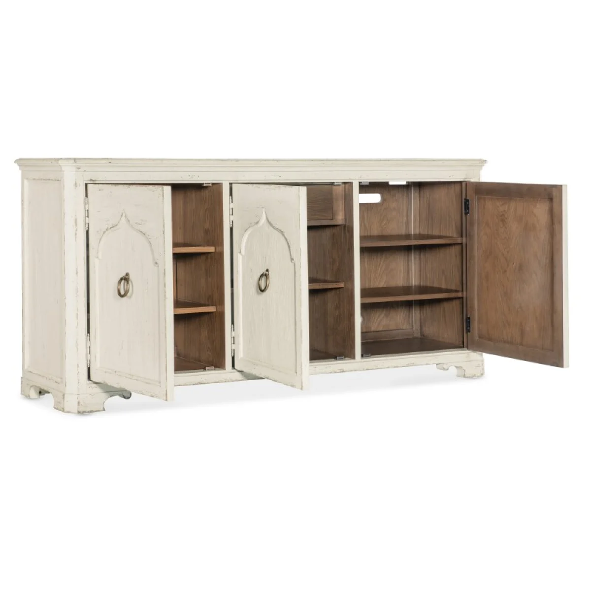 Americana Entertainment Credenza Entertainment Stands Cream 6