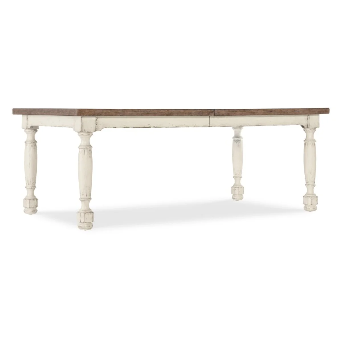 Americana Leg Dining Table with 1-22in Leaf Dining Tables Cream 4
