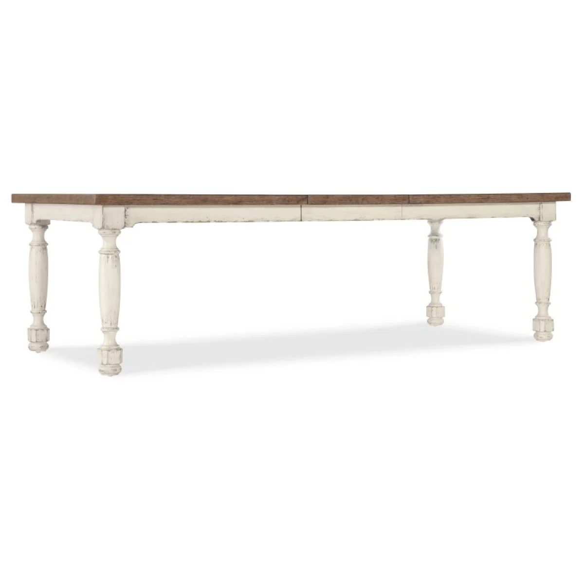 Americana Leg Dining Table with 1-22in Leaf Dining Tables Cream 6