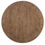 Americana Round Pedestal Dining Table with 1-22in Leaf Dining Tables Blacks 19