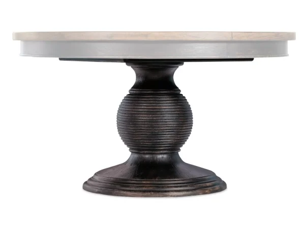 Casual Dining Americana Round Pedestal Dining Table Base Dining Table Bases black