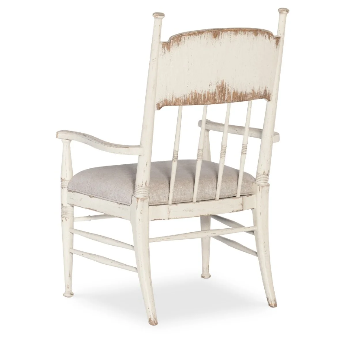 Americana Upholstered Seat Arm Chair Chairs & Benches Beige 6