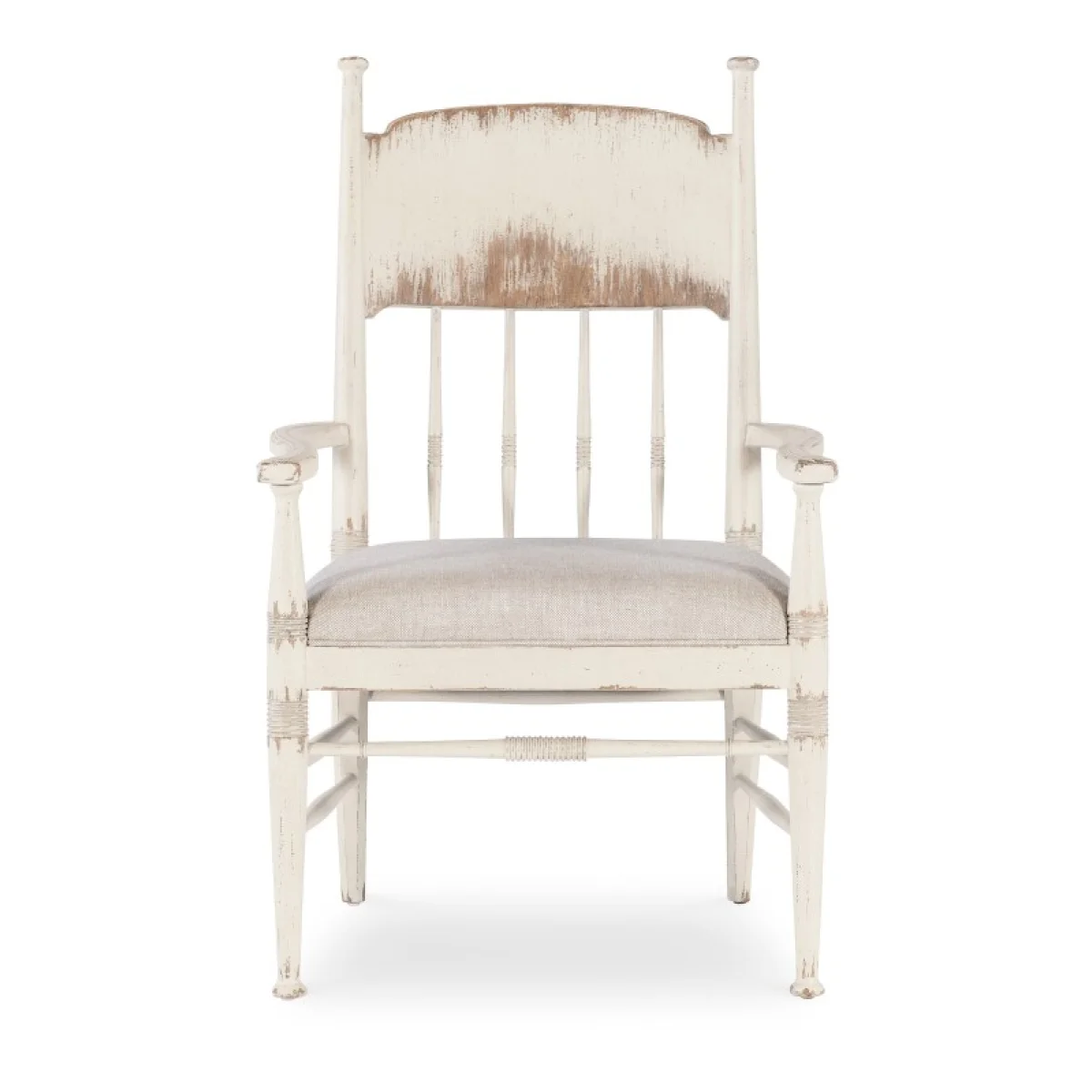 Americana Upholstered Seat Arm Chair Chairs & Benches Beige 7