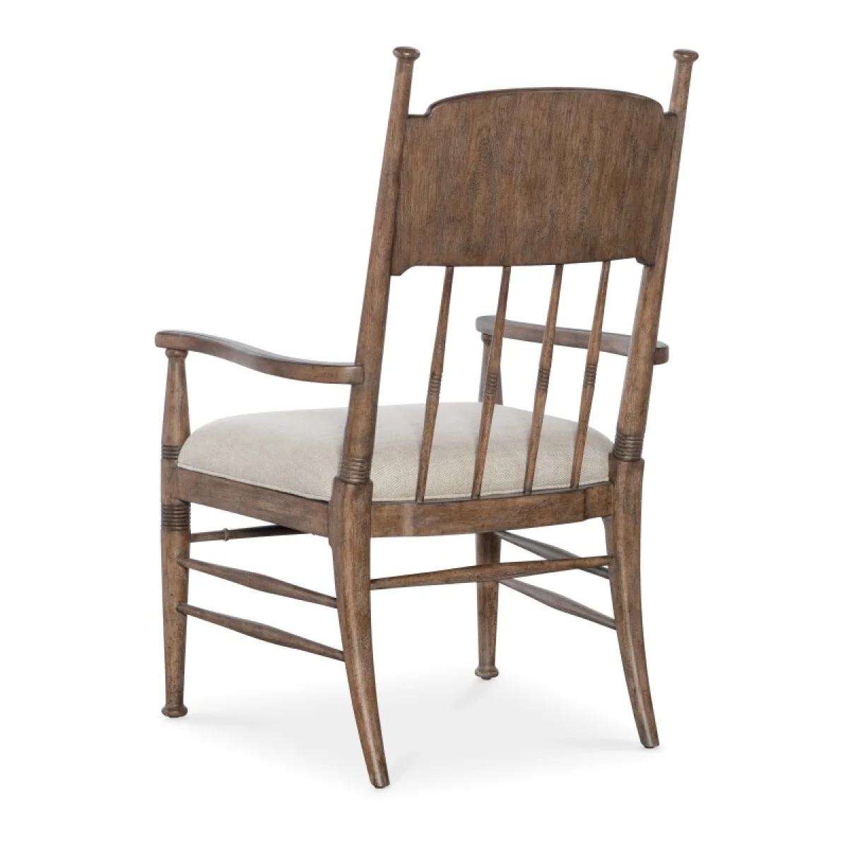 Americana Upholstered Seat Arm Chair Chairs & Benches Beige 6