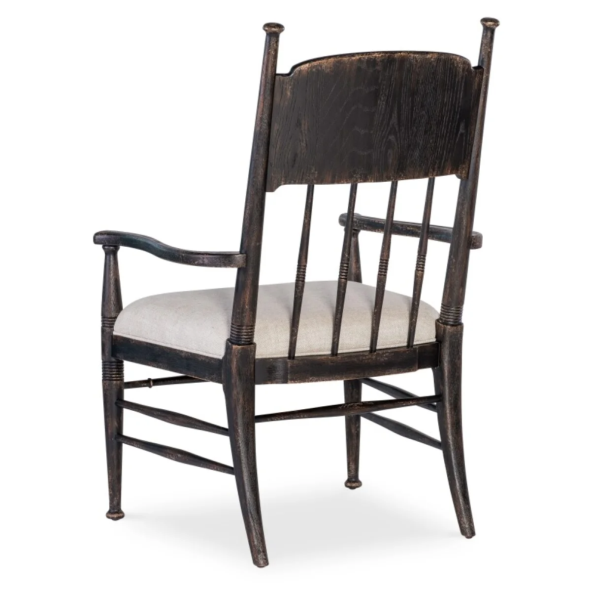 Americana Upholstered Seat Arm Chair Chairs & Benches Beige 6