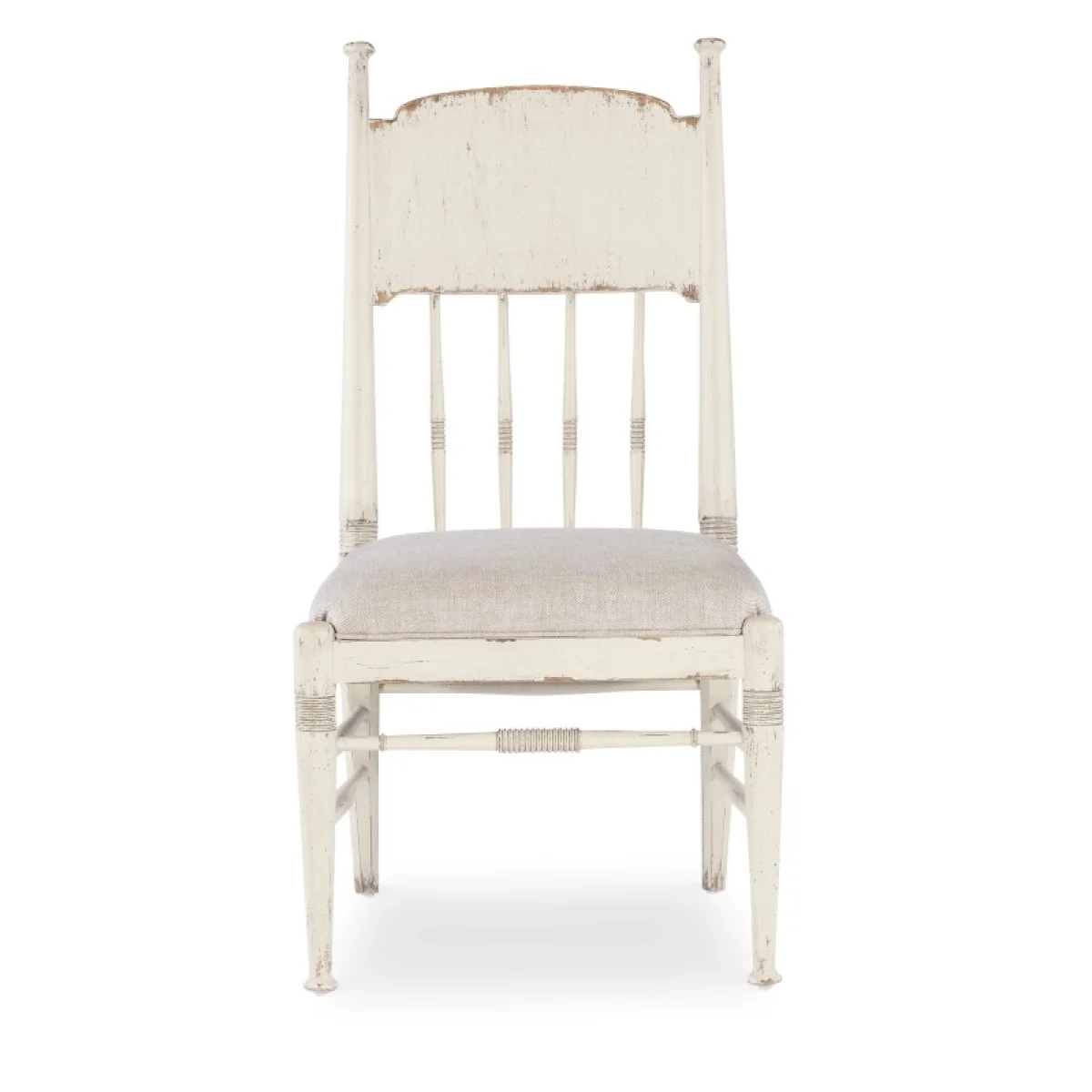 Americana Upholstered Seat Side Chair Chairs & Benches Beige 7