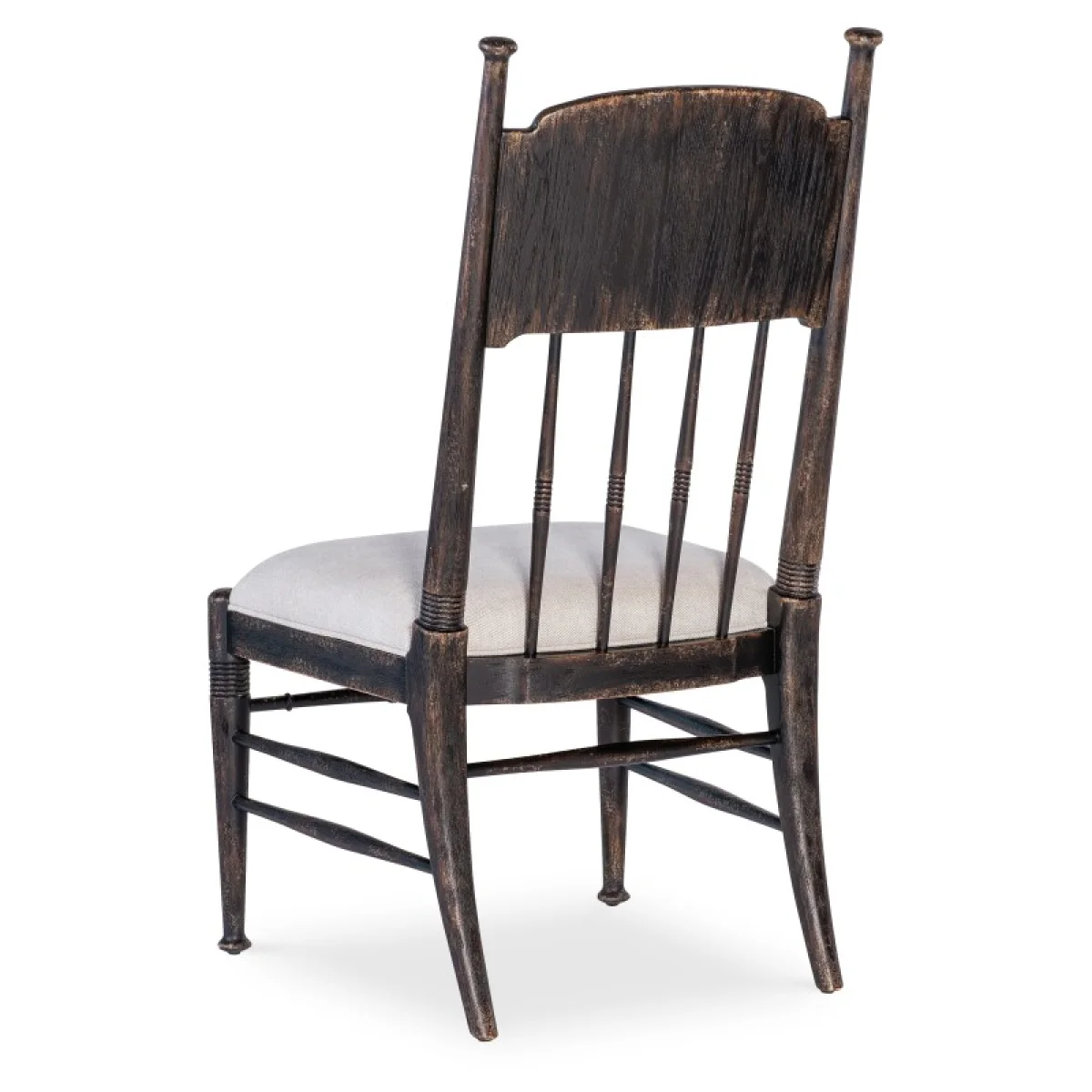 Americana Upholstered Seat Side Chair Chairs & Benches Beige 6