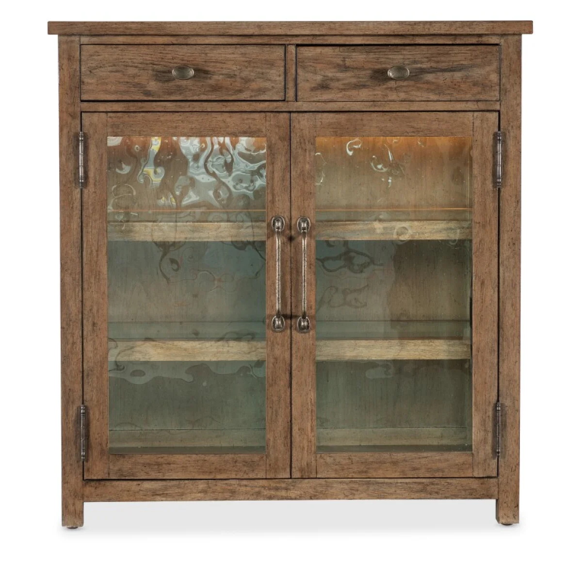 Americana Pie Chest Dining Storage Brown 10