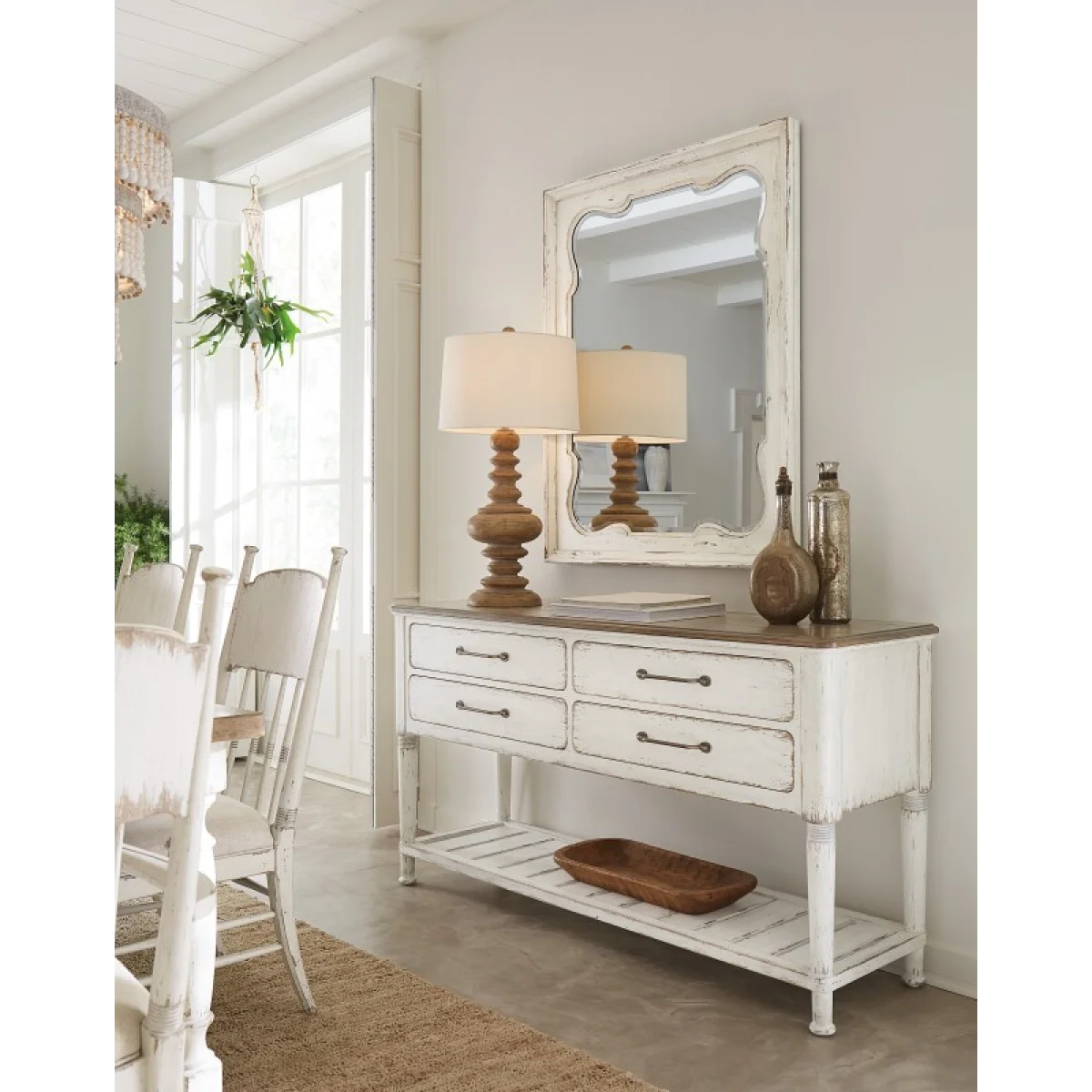 Americana Server Dining Storage Cream 9