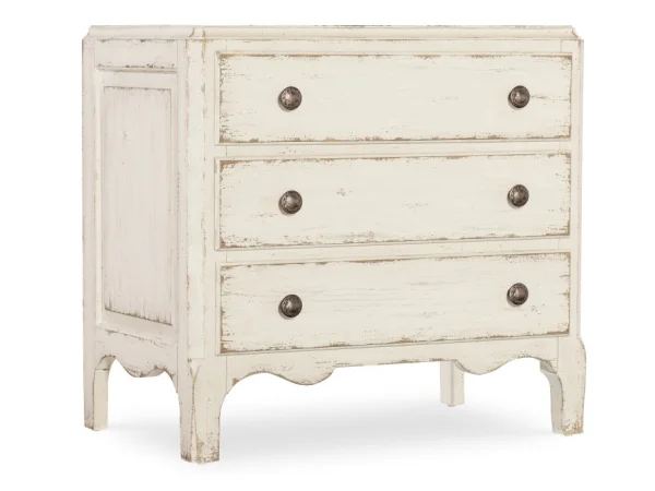Americana Three-Drawer Nightstand Nightstands Cream