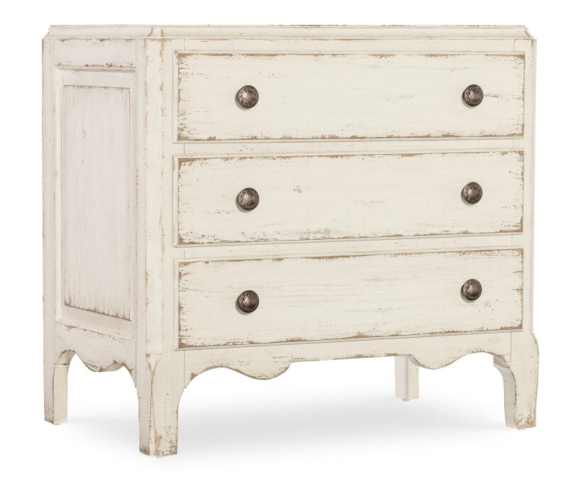 Americana Three-Drawer Nightstand Nightstands Cream 9 Americana Three-Drawer Nightstand Nightstands Cream 9
