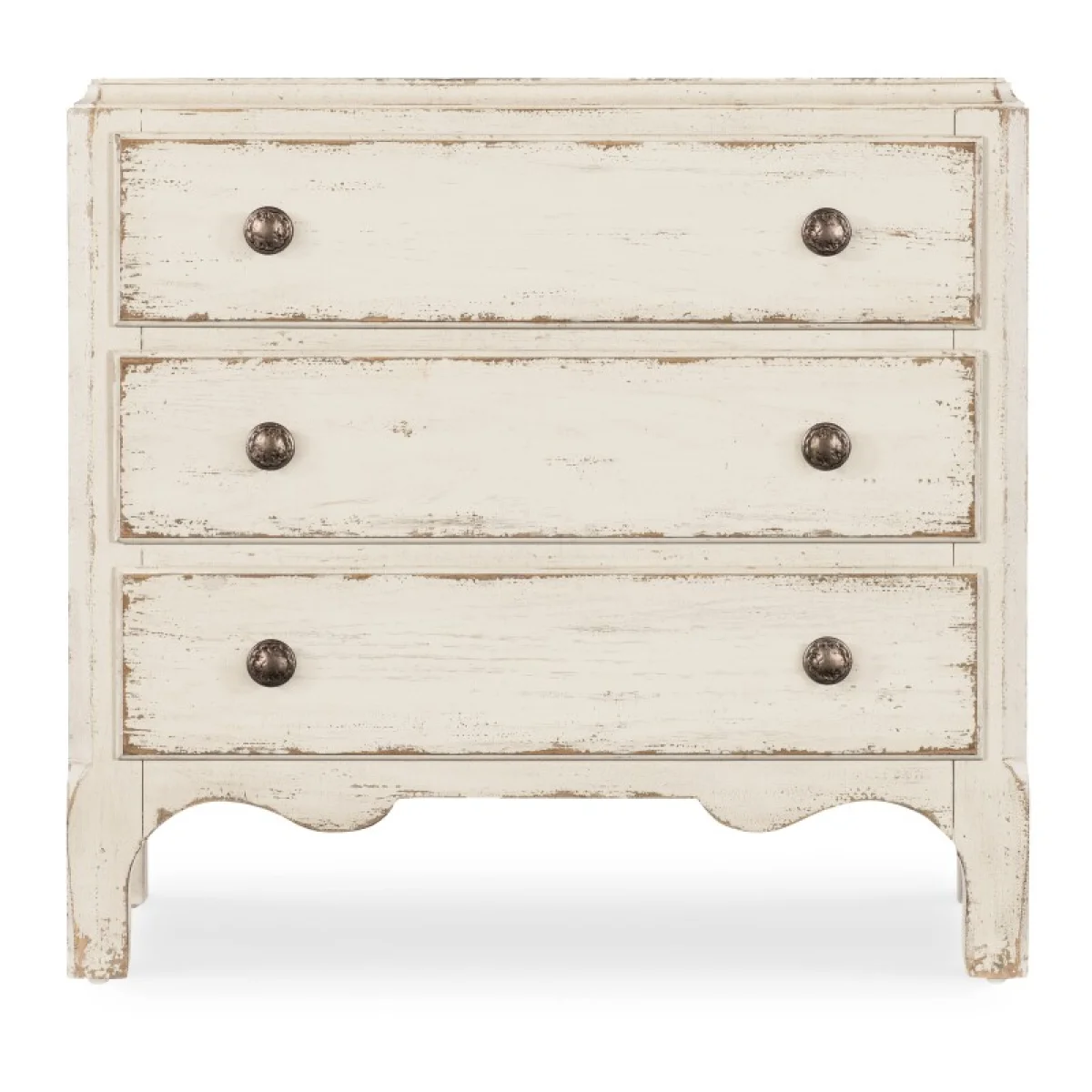 Americana Three-Drawer Nightstand Nightstands Cream 6