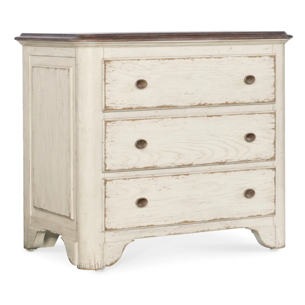 Americana Three-Drawer Nightstand Nightstands Cream 4