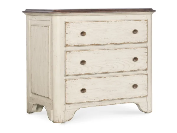 Americana Three-Drawer Nightstand Nightstands Cream