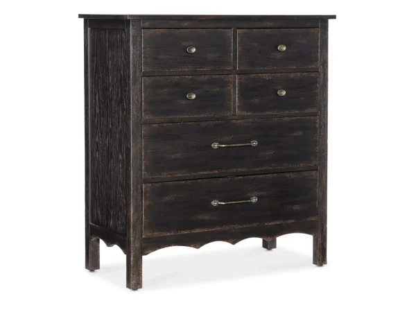 Americana Six-Drawer Chest Chests Blacks