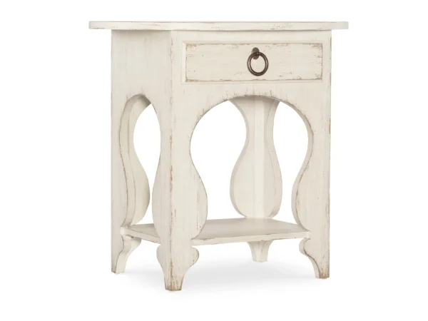 Americana One-Drawer Oval Nightstand Nightstands Cream