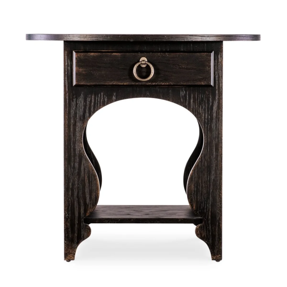 Americana One-Drawer Oval Nightstand Nightstands black 7