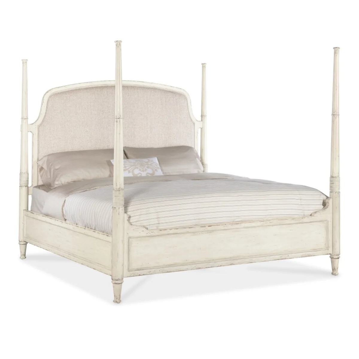 Americana Queen Upholstered Poster Bed Beds Beds 4