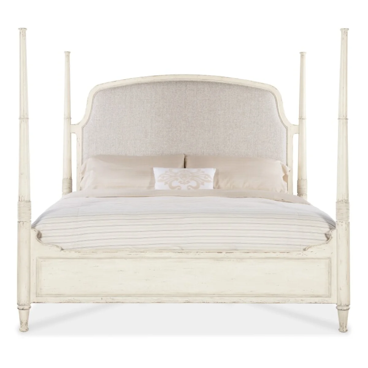 Americana Queen Upholstered Poster Bed Beds Beds 7