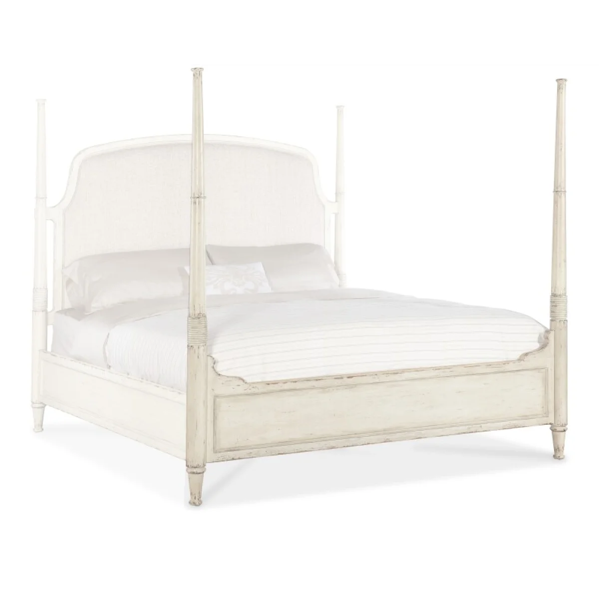 Americana Queen Upholstered Poster Bed Beds Beds 11