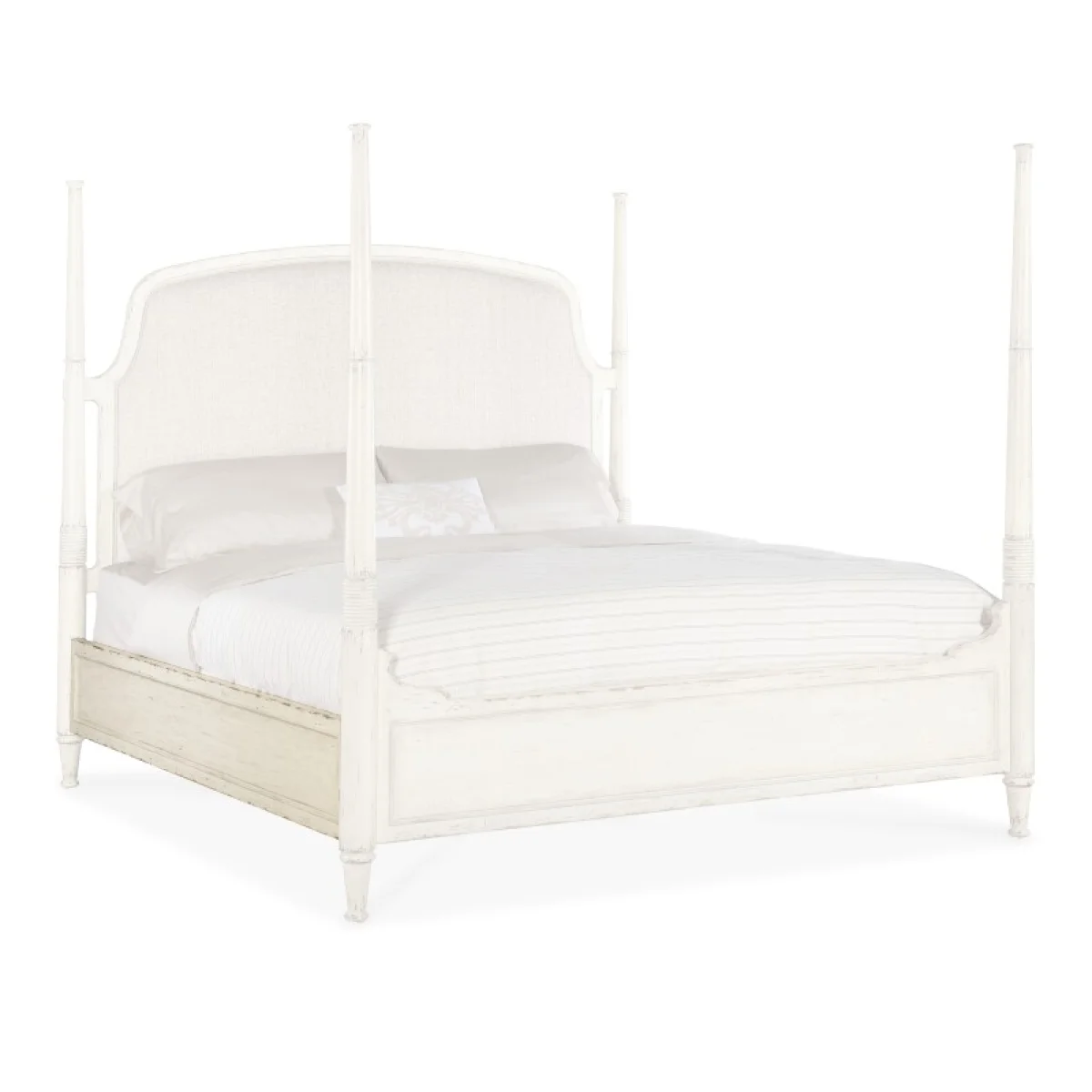 Americana Queen Upholstered Poster Bed Beds Beds 12
