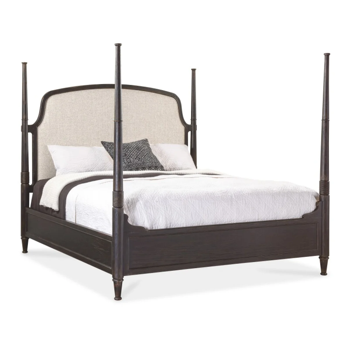 Americana Queen Upholstered Poster Bed Beds Beds 4