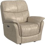 Club Level Cary Flax Wallsaver Recliner with Power