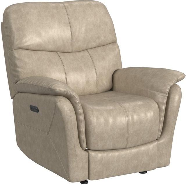 Club Level Cary Flax Wallsaver Recliner with Power